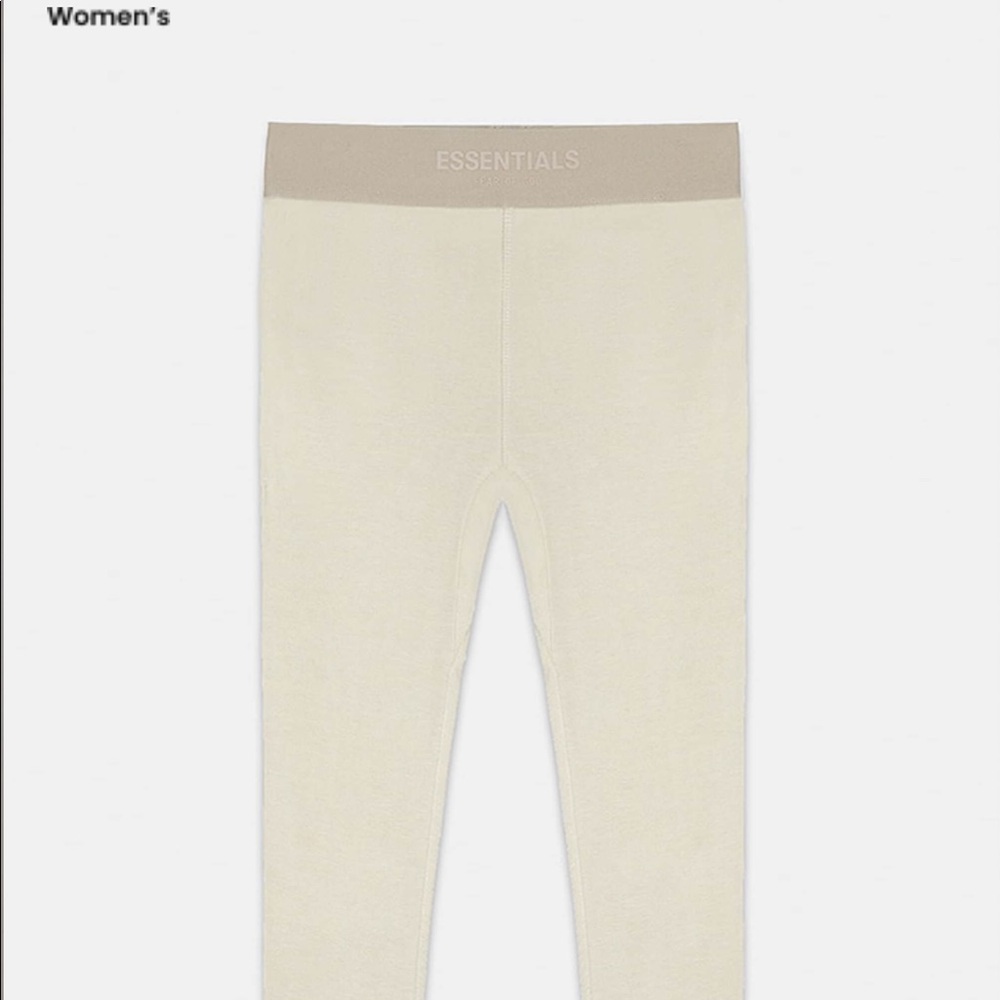 ESSENTIALS FEAR OF GOD WOMENS WHEAT LEGGINGS SIZE SMALL BRAND NEW NEVER WORN!!